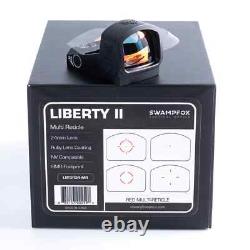 Swampfox Liberty II 1x24mmRed Multi-Reticle/Green Dot Reflex Sight RMR Footprint