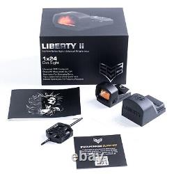 Swampfox Liberty II Full Size 1x24 Reflex Sight Green Dot Sight