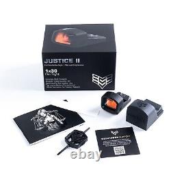 Swampfox Optics Justice II 1x30 6 MOA Multi Reticle Red Dot Sight JTC2130-MR