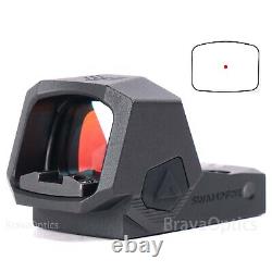 Swampfox Sentinel II 2 1x20mm 3MOA Red Dot RMSc Footprint Back Up Sight