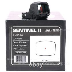 Swampfox Sentinel II 2 1x20mm 3MOA Red Dot RMSc Footprint Back Up Sight