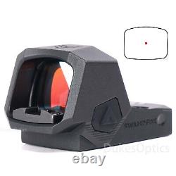 Swampfox Sentinel II 2 1x20mm 3MOA Red Dot RMSc Footprint Back Up Tritium Sight