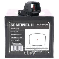 Swampfox Sentinel II 2 1x20mm 3MOA Red Dot RMSc Footprint Back Up Tritium Sight