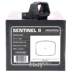 Swampfox Sentinel II 2 1x20mm 3MOA Red Dot RMSc Footprint Back Up Tritium Sight