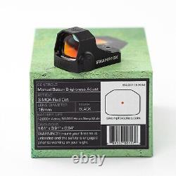 Swampfox Sentinel Red Dot Sight RMSc Footprint 1x16mm Manual Brightness Optics