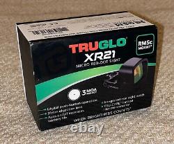 TRUGLO XR21, 21x16mm 3 MOA Red Dot Sight RMS-C Mount NEW IN BOX Free Shipping