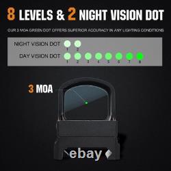 TSA Green Dot Optic Sight RMR Footprint Shake Awake Top-Load Battery 3 MOA
