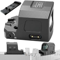 TSA RD-88 Enclosed Red Dot + Glock MOS Adapter Rechargeable Shake Awake Multi