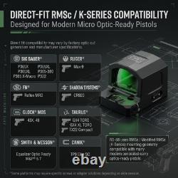 TSA RD-88 Multi Reticle Enclosed Red Dot Sight RMSc 407K 507K Optic + MOS Adapt