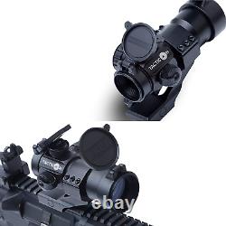 Tactical Gun Reflex Dot Sight Scope Optic Rifle Shotgun Red Green Cantilever Mou