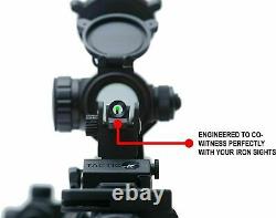 Tactical Gun Reflex Dot Sight Scope Optic Rifle Shotgun Red Green Cantilever Mou