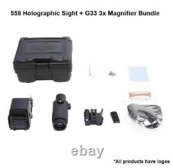 Tactical HHS Holographic Sight 558 Red Green Dot Reflex With G33 Magnifier Clone