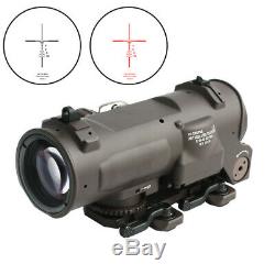 Tactical Rifle Scope 4x/1x-4x Fixed Dual Purpose Red illuminated Red Dot Sight