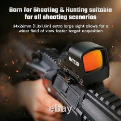 Tactics Red Dot Reflex Sight Multi-Reticle with2 MOA Dot&65 MOA Circle Shake Awake