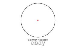 Trijicon 1x25mm MRO 2.0 MOA Red Dot Sight & Low Mount Black MRO-C-2200004