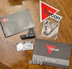 Trijicon RMR RM06 Red MOA Dot Sight 1x 22mm Black Picatinny Rail Mount