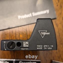 Trijicon RMR RM06 Red MOA Dot Sight 1x 22mm Black Picatinny Rail Mount