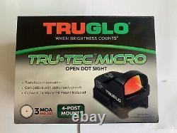 Truglo Ignite Mini Compact Tactical 22mm Red Dot Sight 3 MOA