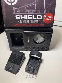 USED Shield Sights SMSc 8 MOA Micro Red Dot Glass Lens, RMSc fits Glock 43X
