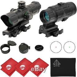 UTG 6 Red Dot Sight (SCP-TDTDQ) + 3x Flip to Side Magnifier (SCP-MF3WEQS) Combo
