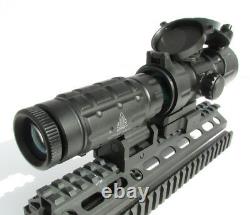 UTG Red Dot Scope with 3x Flip to Side Magnifier Combo Leapers Reflex sight