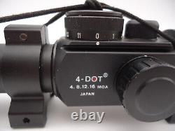Ultradot Ultra Dot 30mm 4-DOT Red Dot Scope 4,8,12,16 MOA Mfg Japan Minty