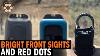 Using Brighter And Bigger Front Sights And Red Dots