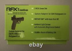 VIRIDIAN Green Dot Optic RFX1 3moa Bodyguard 2.0 S&W 380 ACP Auto Smith & Wesson