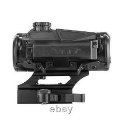 VISM Dual Power Battery + Solar Red Dot Rifle Sight Quick Detach Picatinny Mount