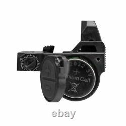 VISM FlipDot Pro Red Dot Sight for Glock Models Handgun Reflex Flip-Up Sight BLK