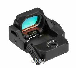 VISM FlipDot Pro Red Dot Sight for Glock Models Handgun Reflex Flip-Up Sight BLK