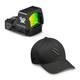 Vortex Defender-st 6 Moa Micro Red Dot Sight With Men's Black Flexfit Cap, L/xl