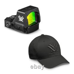 VORTEX Defender-ST 6 MOA Micro Red Dot Sight with Men's Black Flexfit Cap, L/XL