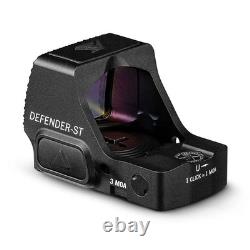 VORTEX Defender-ST 6 MOA Micro Red Dot Sight with Men's Black Flexfit Cap, L/XL