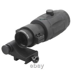 Vector Optics 5X Magnifier Scope for Red Dot Sights with Flip to Side QD Mount