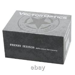 Vector Optics Frenzy 1x22x26 AUT, 3MOA, Reflex Red Dot Sight, Black, SCRD-37