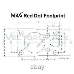 Vector Optics Frenzy Green Dot Pistol Sight Waterproof 1X17X24 SCRD-G43 MIC