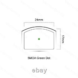 Vector Optics Frenzy Green Dot Pistol Sight Waterproof 1X17X24 SCRD-G43 MIC