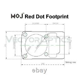 Vector Optics Frenzy Red Dot Pistol Sight Waterproof Golden 1X22X26 SCRD-57 AUT