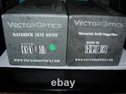Vector Optics Maverick Gen 2 Red Dot Sight & Maverick 3X Magnifier Combo