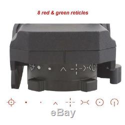 Vector Optics Omega 8 Reticle Red Green Dot Sight QD Mount Solar Power Diamond