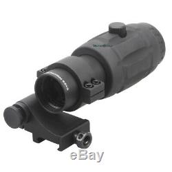 Vector Optics Tactical 5X Magnifier Scope for Red Dot Sights Flip to Side Mount