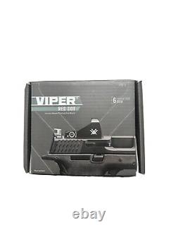 Viper Red Dot 6 Sight Bright Red Moa Weaver/ Picatinny Rail Mount Included