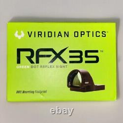 Viridian RFX-35 Laser Green Dot Sight Reflex Black (981-0022)