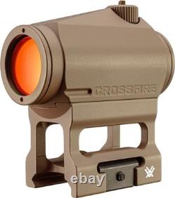 Vortex Crossfire 1x Reflex Red Dot Sight, 2 MOA Red, Tan, CF-RD2-T