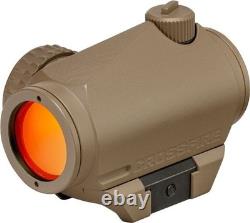 Vortex Crossfire 1x Reflex Red Dot Sight, 2 MOA Red, Tan, CF-RD2-T