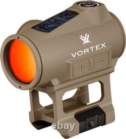 Vortex Crossfire II Solar 2 MOA Red Dot Sight Tan (CF2-RD2-SLR-T)