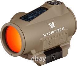 Vortex Crossfire II Solar 2 MOA Red Dot Sight Tan (CF2-RD2-SLR-T)