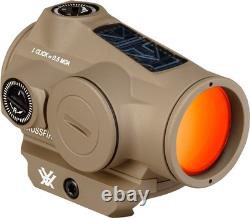 Vortex Crossfire II Solar 2 MOA Red Dot Sight Tan (CF2-RD2-SLR-T)