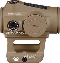 Vortex Crossfire II Solar 2 MOA Red Dot Sight Tan (CF2-RD2-SLR-T)